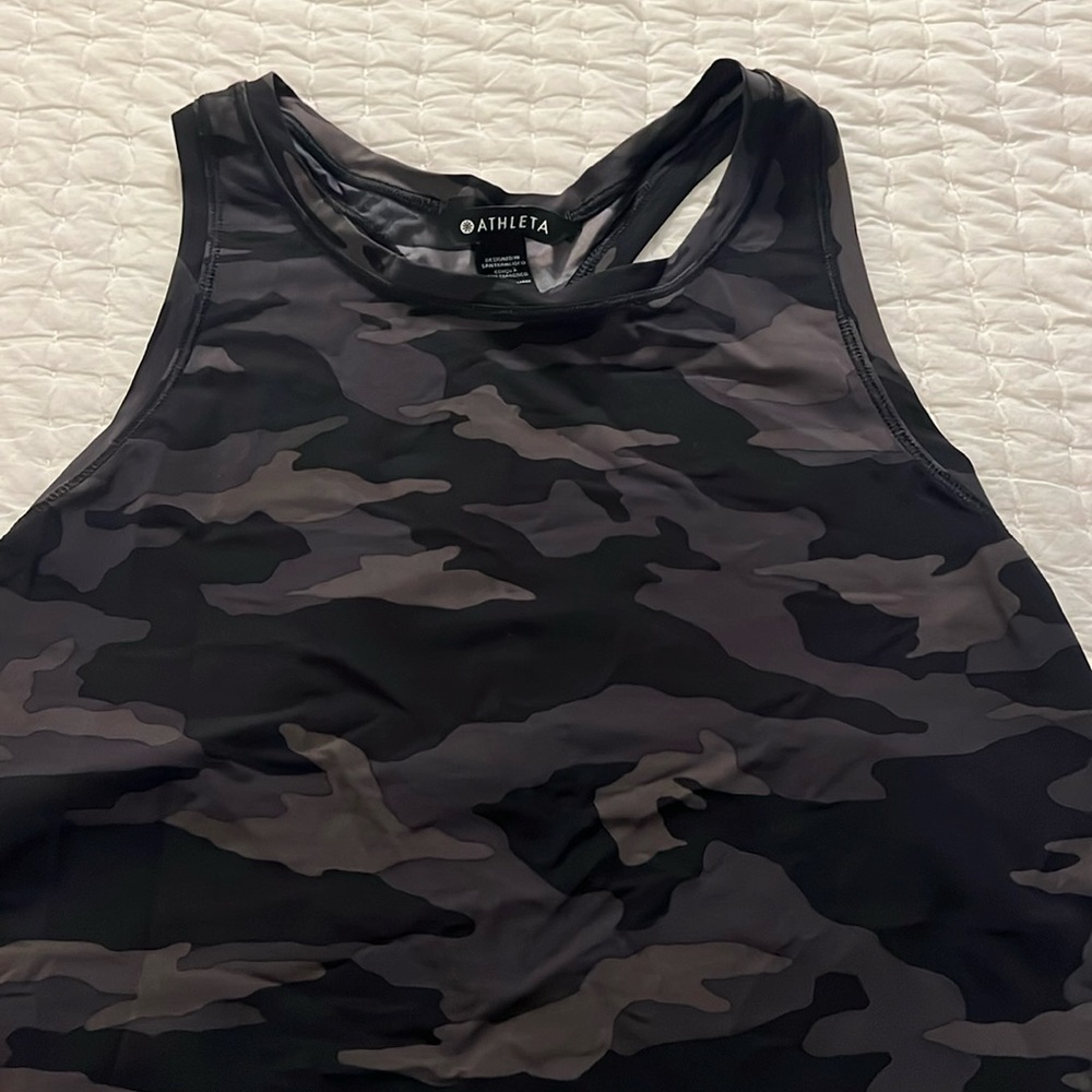 NWOT Athleta Camo Racerback Tank